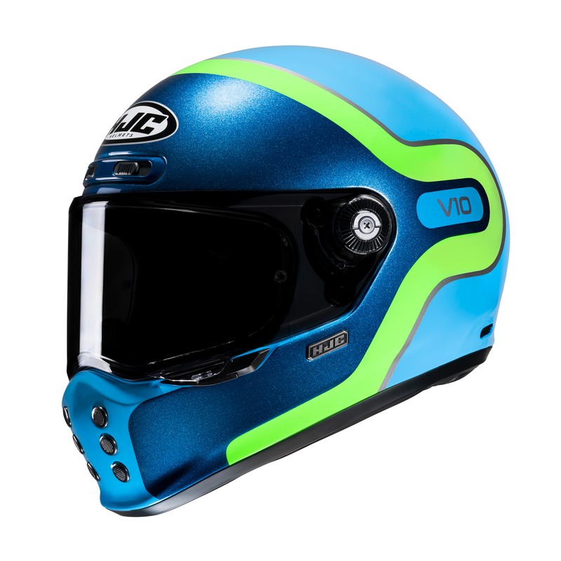 KASK HJC V10 GRAPE BLUE/GREEN L