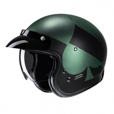 KASK HJC V31 KUZ BLACK/GREEN XS