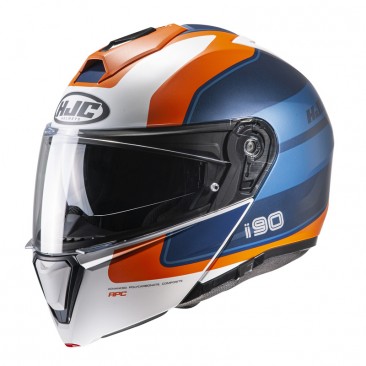 KASK HJC I90 WASCO WHITE/BLUE/ORANGE M