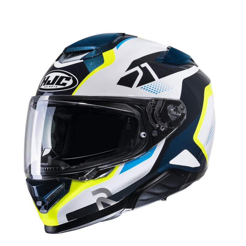 KASK HJC RPHA71 HAPEL BLUE/YELLOW L