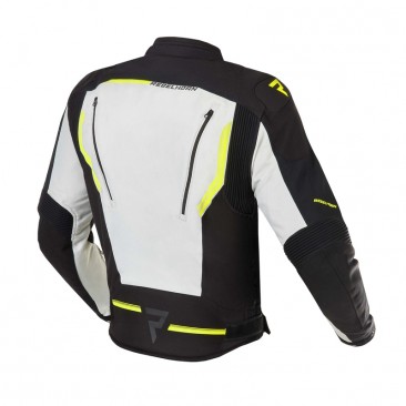 KURTKA TEKSTYLNA REBELHORN BORG BLACK/GREY/FLO YELLOW L