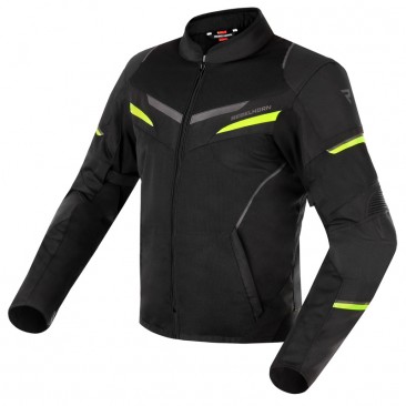 KURTKA TEKSTYLNA REBELHORN FLUX BLACK/FLO YELLOW XXL