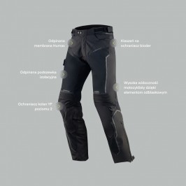 SPODNIE TEKSTYLNE REBELHORN HIFLOW IV LADY BLACK DXXL