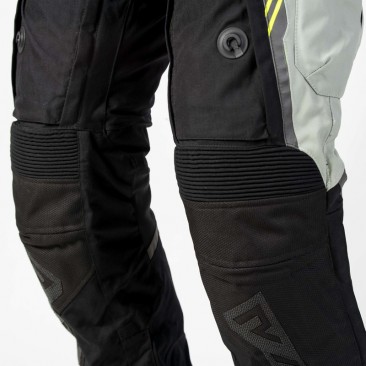 SPODNIE TEKSTYLNE REBELHORN PATROL GREY/BLACK/FLO YELLOW S