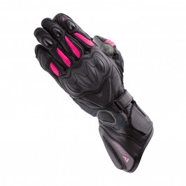 RĘKAWICE SKÓRZANE REBELHORN REBEL LADY BLACK/PINK DXS