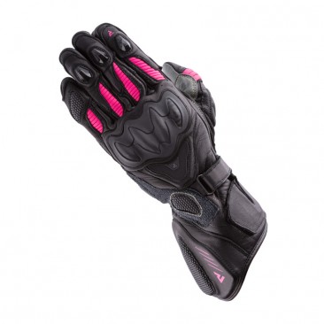 RĘKAWICE SKÓRZANE REBELHORN REBEL LADY BLACK/PINK DM