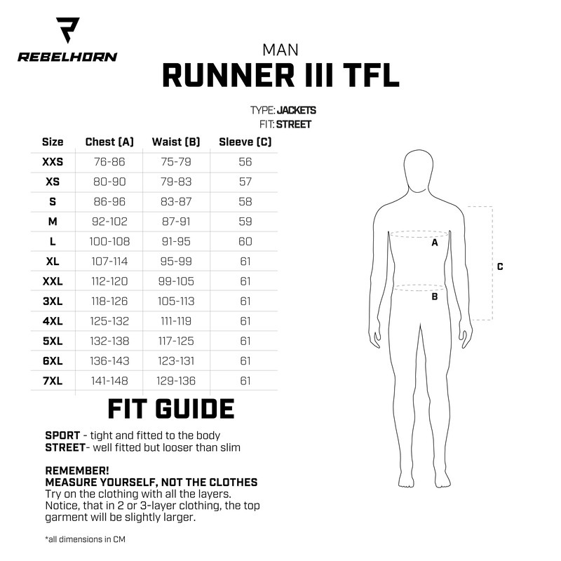 KURTKA SKÓRZANA REBELHORN RUNNER III TFL BLACK XL