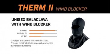 KOMINIARKA TERMOAKTYWNA REBELHORN THERM II Z WINDSTOPPEREM BLACK/GREY S