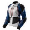 KURTKA MOTOCYKLOWA TEKSTYLNA DAMSKA REBELHORN HARDY 3.0 BLUE GREY RED WXL
