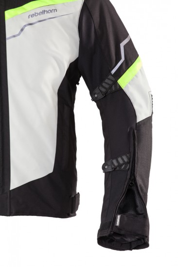 KURTKA TEKSTYLNA REBELHORN DISTRICT ICE/BLACK/FLUO YELLOW XS