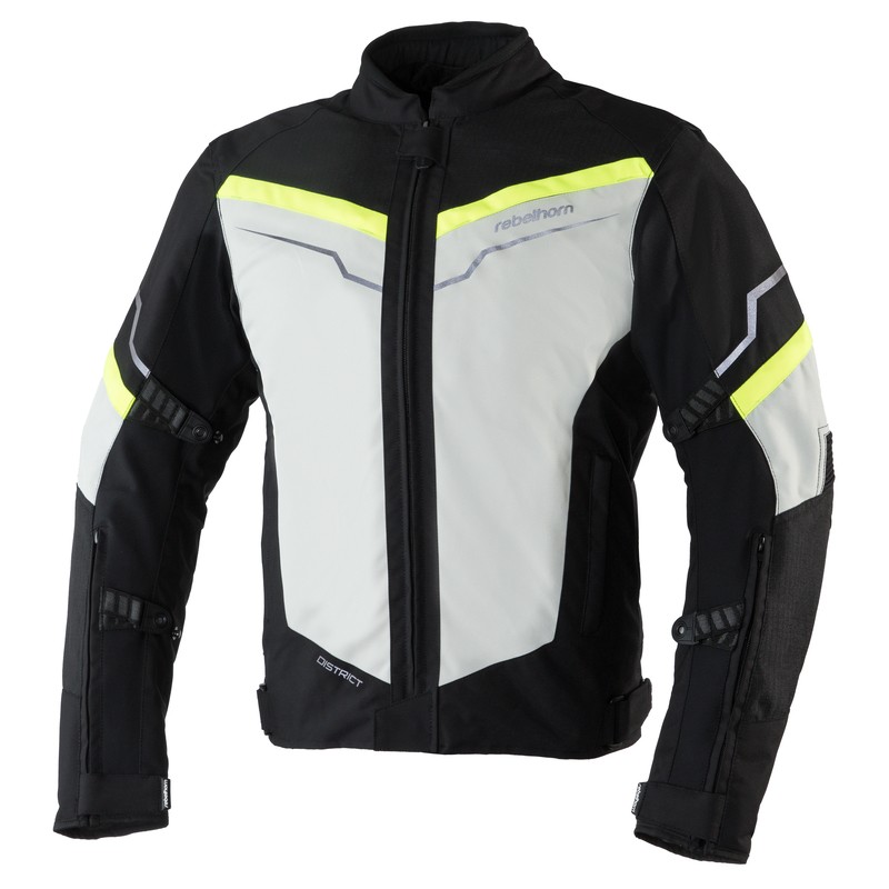 KURTKA TEKSTYLNA REBELHORN DISTRICT ICE/BLACK/FLUO YELLOW XS