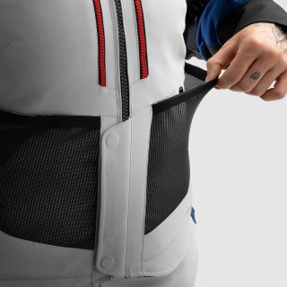 KURTKA MOTOCYKLOWA TEKSTYLNA DAMSKA REBELHORN HARDY 3.0 BLUE GREY RED WXXL