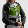 KURTKA MOTOCYKLOWA TEKSTYLNA DAMSKA REBELHORN HARDY 3.0 BLACK LIGHT GREY FLUO YELLOW W5XL