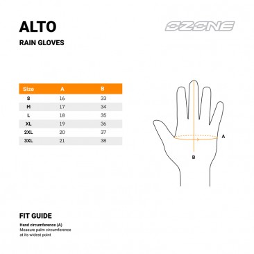 RĘKAWICE PRZECIWDESZCZOWE OZONE ALTO BLACK L