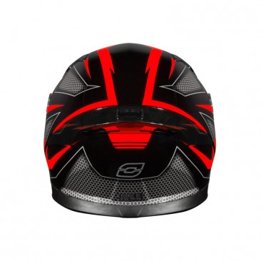 KASK OZONE INTEGRALNY ARROW BLACK/GREY/FLUO RED XS