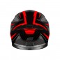 KASK OZONE INTEGRALNY ARROW BLACK/GREY/FLUO RED XS