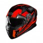 KASK OZONE INTEGRALNY ARROW BLACK/GREY/FLUO RED M