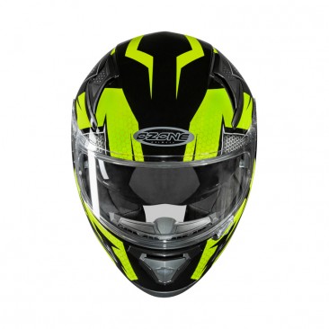 KASK OZONE INTEGRALNY ARROW BLACK/GREY/FLUO YELLOW XL