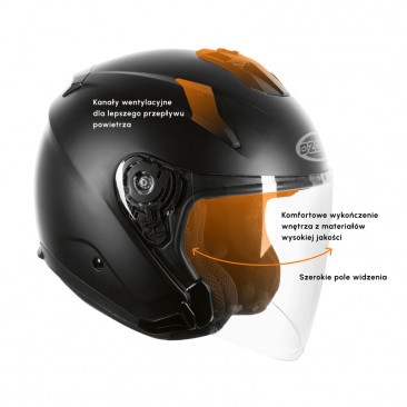 KASK OZONE OPEN FACE CT-01 BLACK S