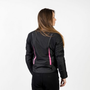 KURTKA TEKSTYLNA OZONE FLOW LADY BLACK/PINK DL