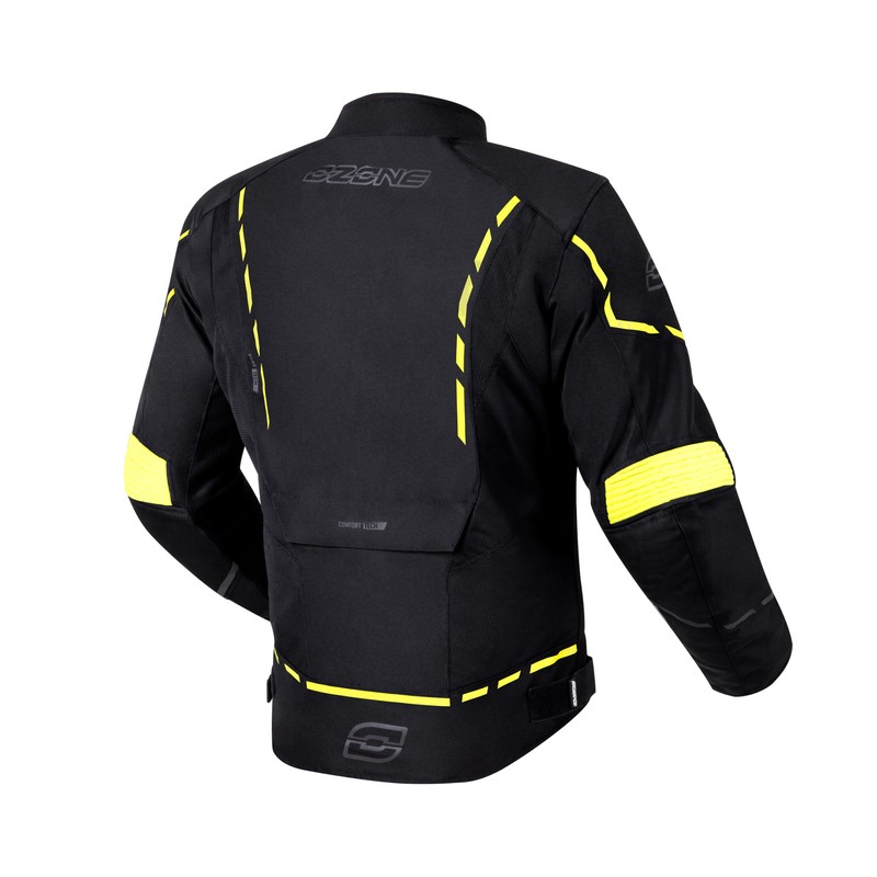 KURTKA TEKSTYLNA OZONE JET II BLACK/FLUO YELLOW XXL