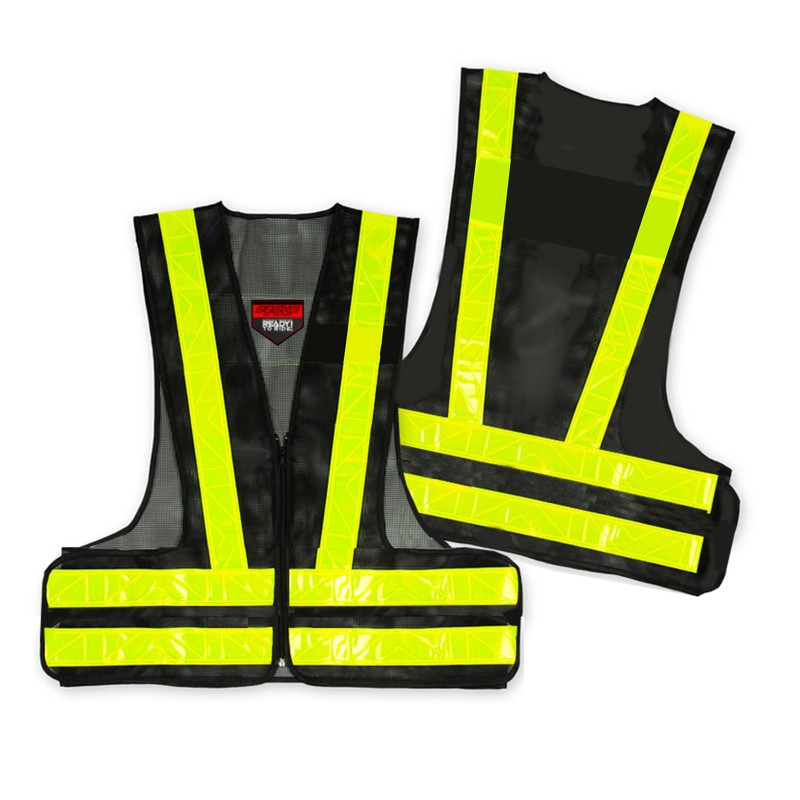 KAMIZELKA ODBLASKOWA OZONE VEST BLACK/FLUO YELLOW 3XL