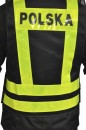 KAMIZELKA ODBLASKOWA OZONE POLSKA BLACK/FLUO YELLOW 4XL