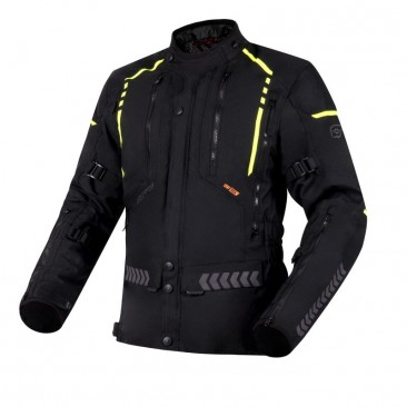 KURTKA TEKSTYLNA OZONE TOUR II BLACK/FLUO YELLOW M