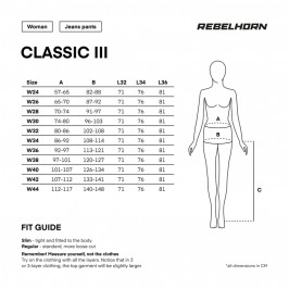 SPODNIE JEANS REBELHORN CLASSIC III LADY SKINNY FIT WASHED BLUE W34L30