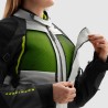 KURTKA MOTOCYKLOWA TEKSTYLNA DAMSKA REBELHORN HARDY 3.0 BLACK LIGHT GREY FLUO YELLOW WM