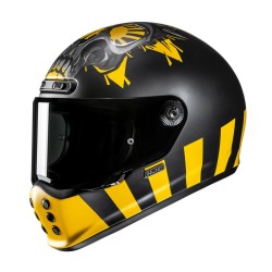 KASK MOTOCYKLOWY HJC V10 CRANIA YELLOW BLACK L