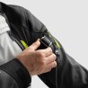 KURTKA MOTOCYKLOWA TEKSTYLNA DAMSKA REBELHORN HARDY 3.0 BLACK LIGHT GREY FLUO YELLOW WM